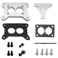 Carburetor Adapter Plate w/ Throttle Linkage For Jeep AMC CJ 258 4.2L 6 Cylinder