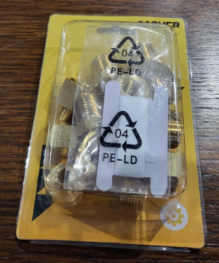 Brass pipe fitting, hex bushing, reducer adapter, reducing hex, 15 pcs