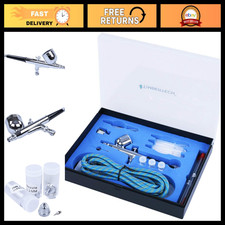 Airbrush Kit with Adapter, Hose, Nozzles  Needles - Professional Painting Tool