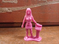 1970'S TIM-MEE TOYS GALAXY LASER TEAM HOT PINK LADY WITH COMPUTER