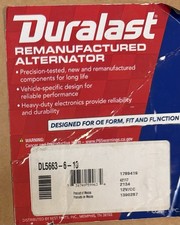 NIB Duralast Reman Alternator DL5663610. 2017...