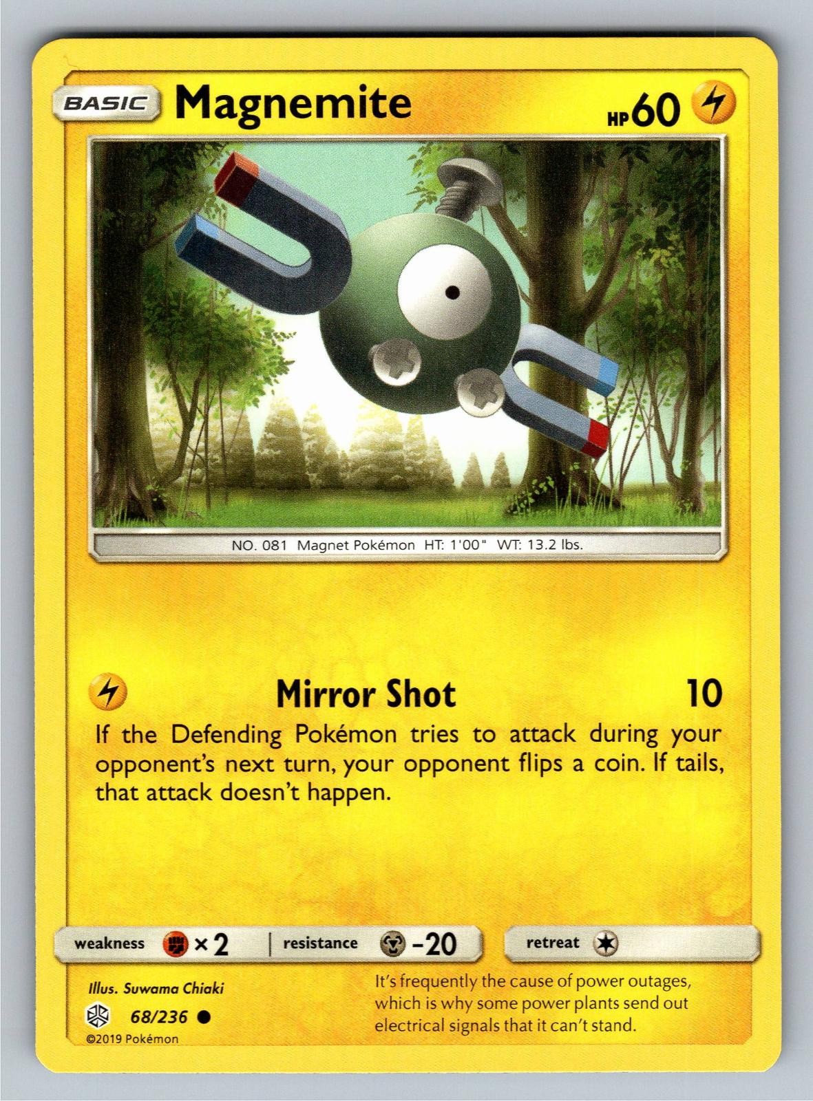 Magnemite 68/236 Common Cosmic Eclipse Pokemon Lightly Played