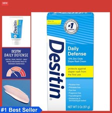Diaper Rash Cream 13 Zinc Oxide Travel Size 2 oz Hypoallergenic Daily Defense