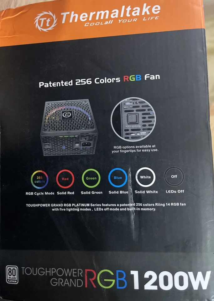 Thermaltake ToughPower Grand RGB 1200W Power Module - Black - Image 2 of 4