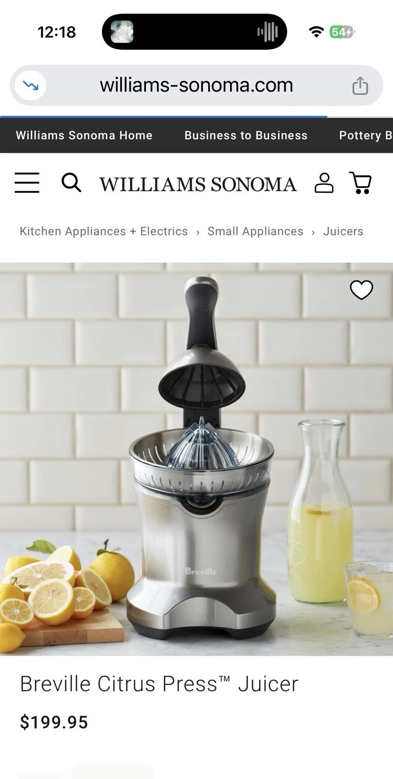 Citrus Press Juicer – Electric Stainless Steel Orange Press