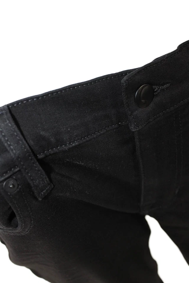 Calças de Perna Reta Forradas com Botões e Zíper para Mulheres Joes Pretas Tamanho EUR 33 - Imagem 4 de 4