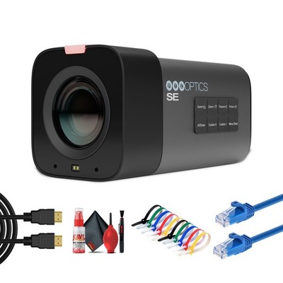 PTZOptics Studio SE Hive-Linked PTZ Camera w/ 20x Optical Zoom, HD Streaming 