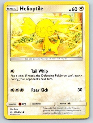 Helioptile 179/236 Common Cosmic Eclipse Pokemon Moderately Played