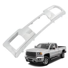 Front Bumper Skid Plate Plastic Chrome Replacement for 2015-2019 Sierra 2500HD