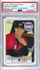 2018 Heritage Minor League Edition Real One 15/25 Franklin Perez PSA 9 Auto g6p
