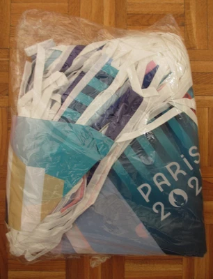 GUIRLANDES DE 160 FANIONS LONGUEUR 100 mètres JEUX OLYMPIQUES PARIS 2024 - NEUF - Photo 1/3