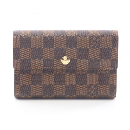 LOUIS VUITTON Portefeuille Alexandra Tri-fold wallet N63067 Damier Ebene used LV