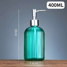 330/400ml Glass Pump Soap Dispenser with Glass Pump, Lotion Dispenser