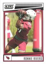 2022 Score #346 Ronnie Rivers Arizona Cardinals Rookie Football Card. rookie card picture
