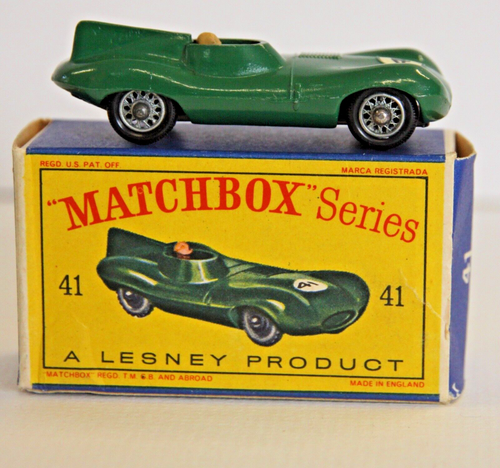 Matchbox No 41 JAGUAR D TYPE #41 race car 1/75 series Lesney Vintage diecast - Picture 2 of 13