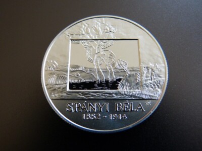     Münze Ungarn 10000 Forint Spanyi Bela silber PP    