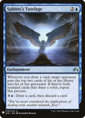 Sphinx's Tutelage - The List Reprints (LIST) NM Magic: The Gathering