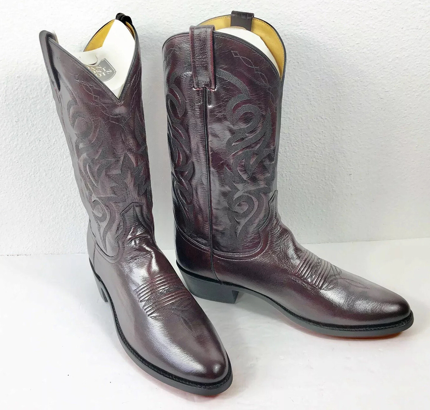 Dan Post - Men's Western Boots Black Cherry Mignon Corona Leather Cowboy **NEW**