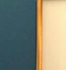 Custom cut 1/4" showing rounded Gold Fillet Wood Trim for Mat or Picture Frame