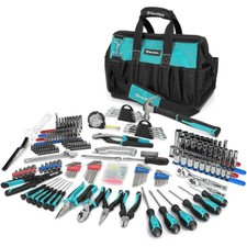 Duratech 269-piece Mechanics Hand Tool Kit Metric Sae Home Repair Tool Set Wbag