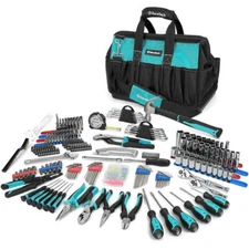 DURATECH 269-Piece Mechanics Hand Tool Kit Metric SAE Home Repair Tool Set w/Bag