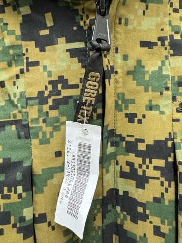 New Genuine Usmc Apecs Gore Tex Digital Marpat Cold Weather Parka - X-Large Long - Picture 11 of 15