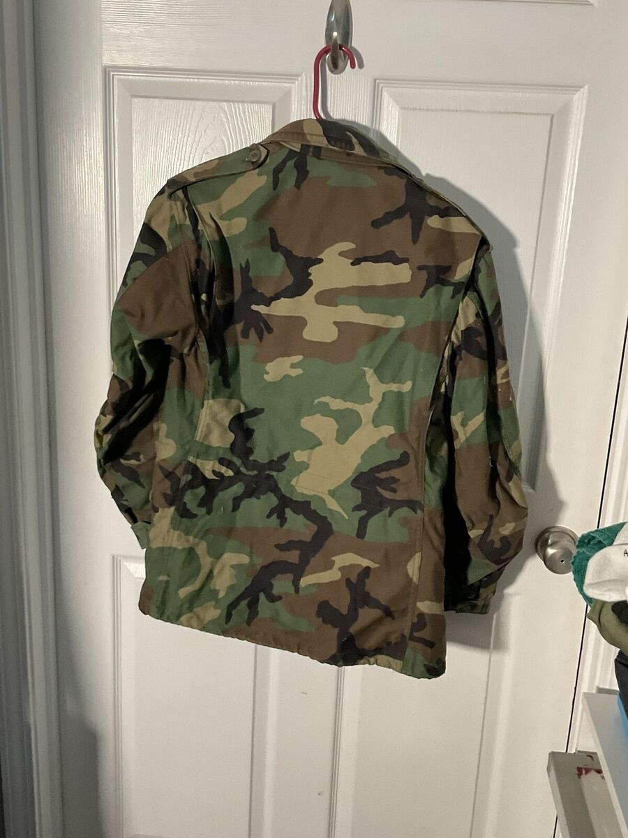 Vintage US Army 1980's Woodland Camo Cold Weather M65 Field Vintage US Army 1980's Woodland Camo Cold Weather M65 Field