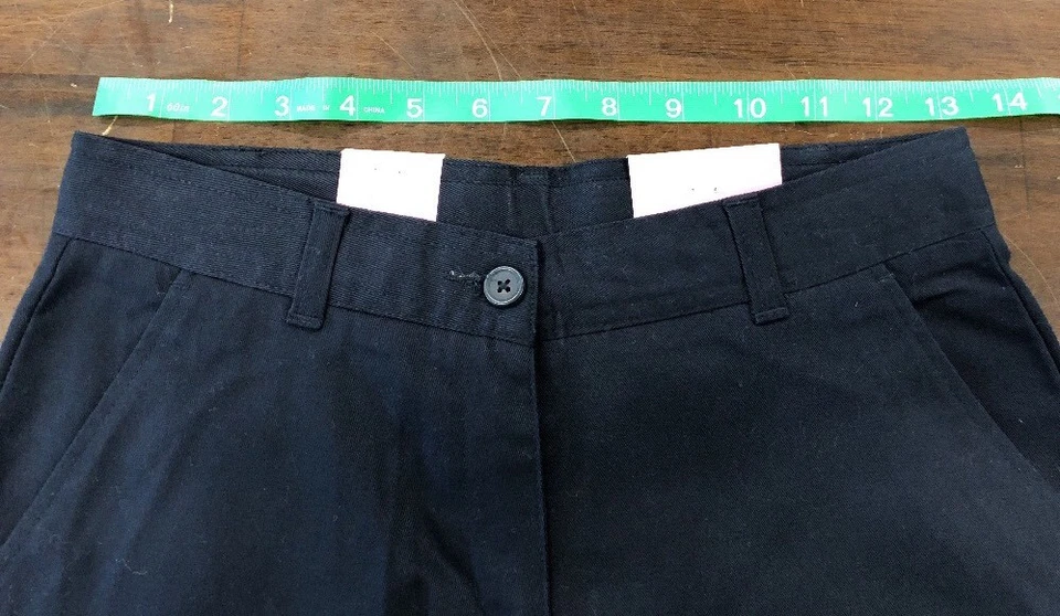 Uniforme Escolar Izod Azul Marino Pantalones Ajustables Niñas Talla 14 Reg NUEVO* Foto 3 de 4