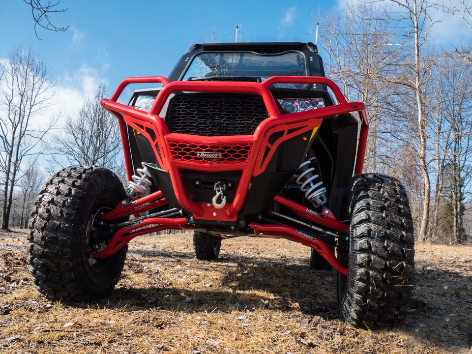 SuperATV High Clearance A-Arms For Polaris (2014-23) RZR XP 1000 (Non-Adjustable, Upper, Heavy-Duty 4340 Chromoly Steel) Red - Foto 4