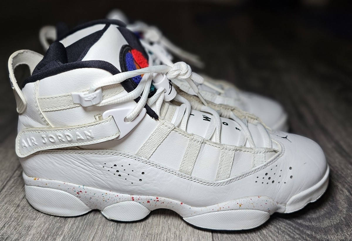 NIKE AIR JORDAN Rings 'Paint Spatter' Confetti 323419 100 Size