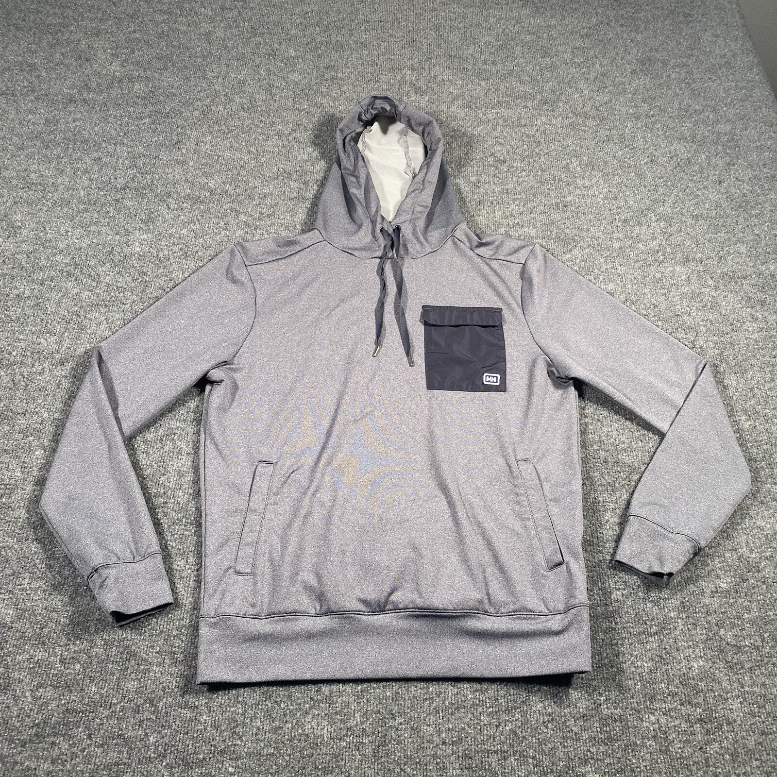 Helly Hansen Mens Small Gray Lightweight Hoodie P… - image 2