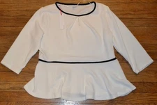 Elle Career Essentials Winter Jewel 3/4 Sleeve Career Top MSRP $44 Size XL