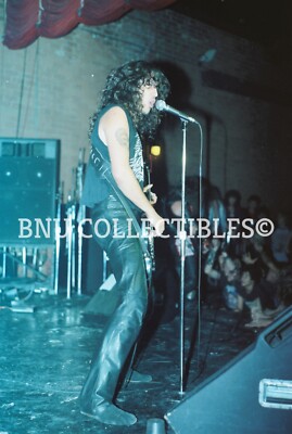 VINTAGE SLAYER CONCERT PHOTO OF TOM ARAYA TAKEN BY ME EARLY 1980s  LOT #136