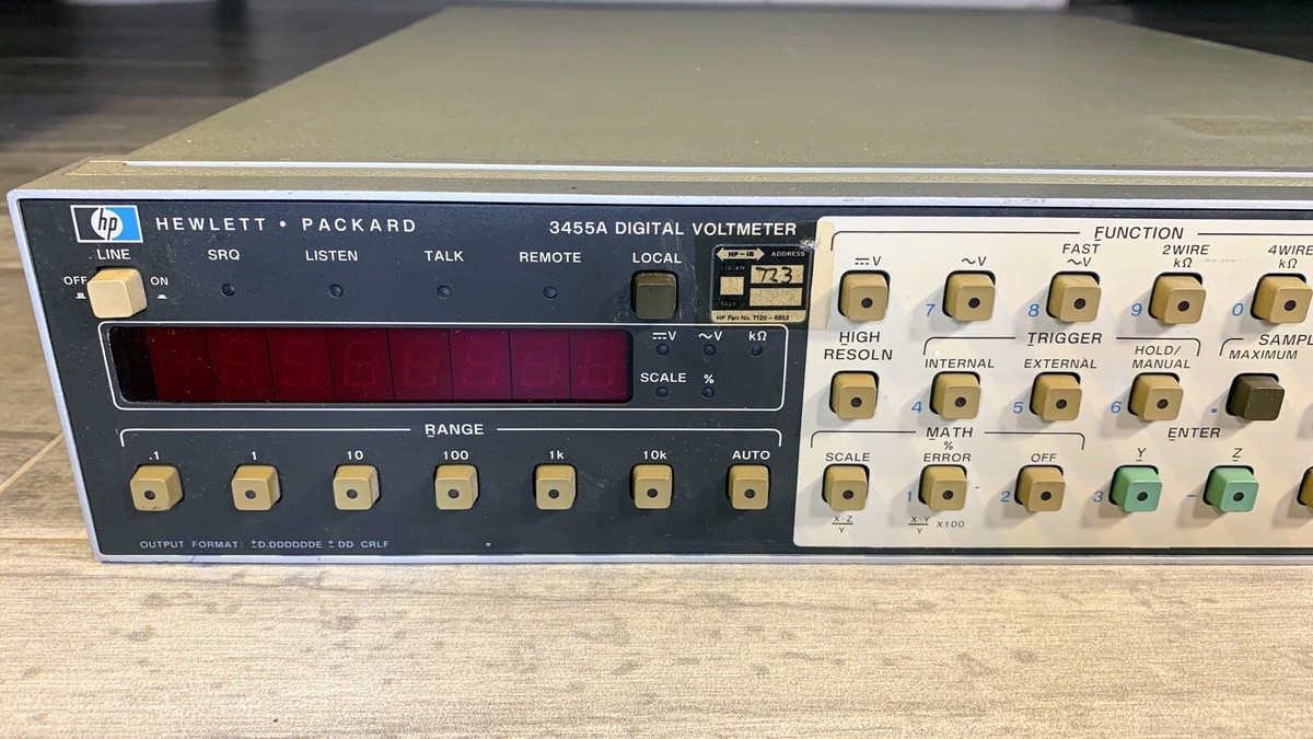Agilent Keysight Hewlett Packard HP 3455A Digital Voltmeter | eBay