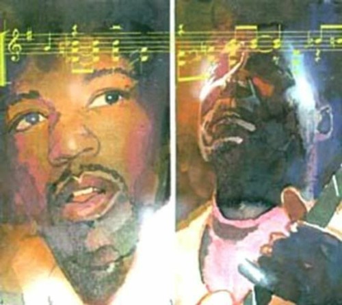ENFANT vendre VAUDOU SIGNÉ ET NUMÉROTÉ ILLUS LEGEND OF JIMI HENDRIX Sienkiewicz BK + CD