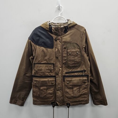 Barbour X White Mountaineering Wax Waterproof Utility Field Cargo Jacket Small - Bild 2 von 11