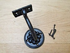 CAST IRON FANCY ORNATE HAND RAIL STAIR BRACKET BANNISTER SUPPORT ROD HANDRAIL 