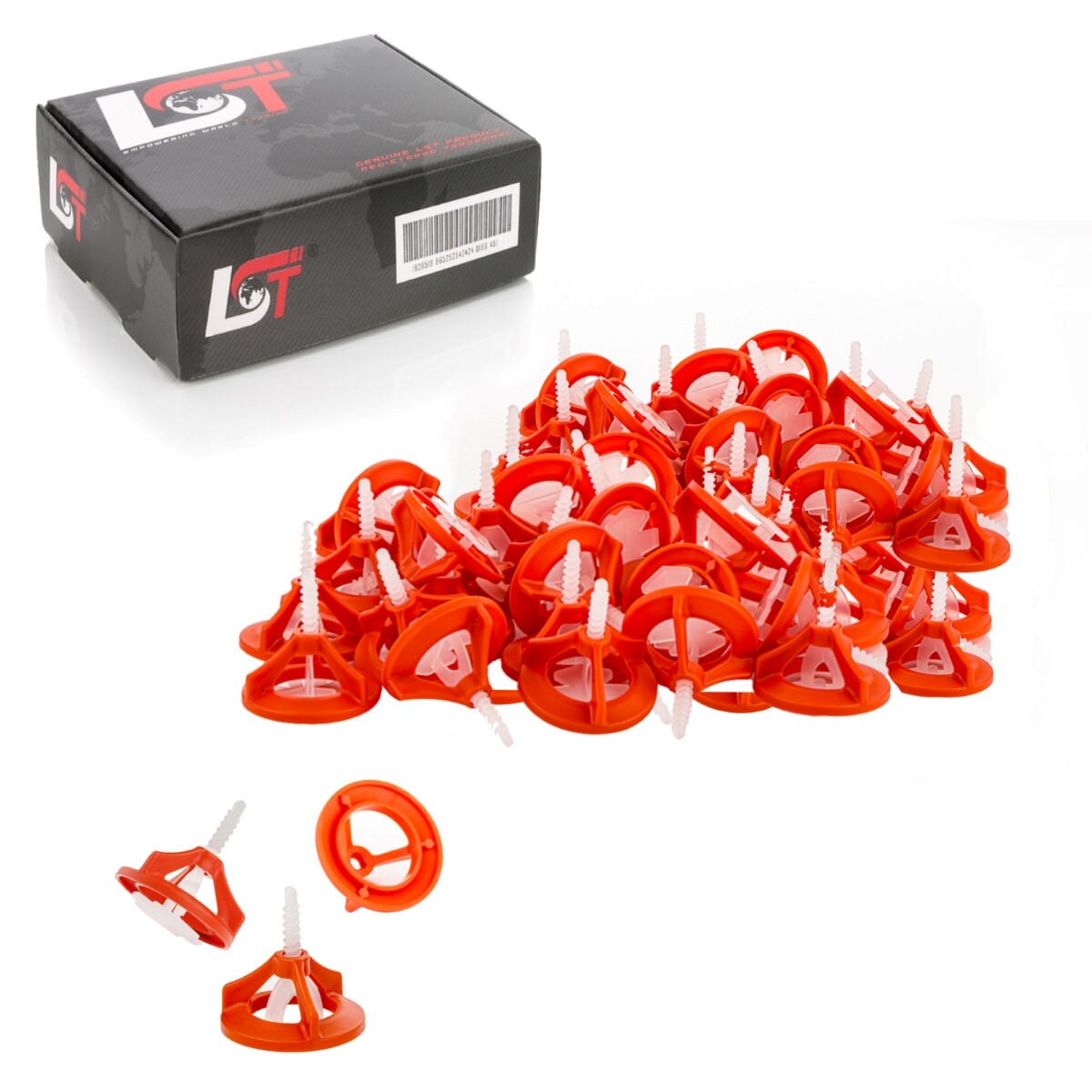 1500x Screw Caps 2mm + 400x Tension Caps Set Leveling System Tiles