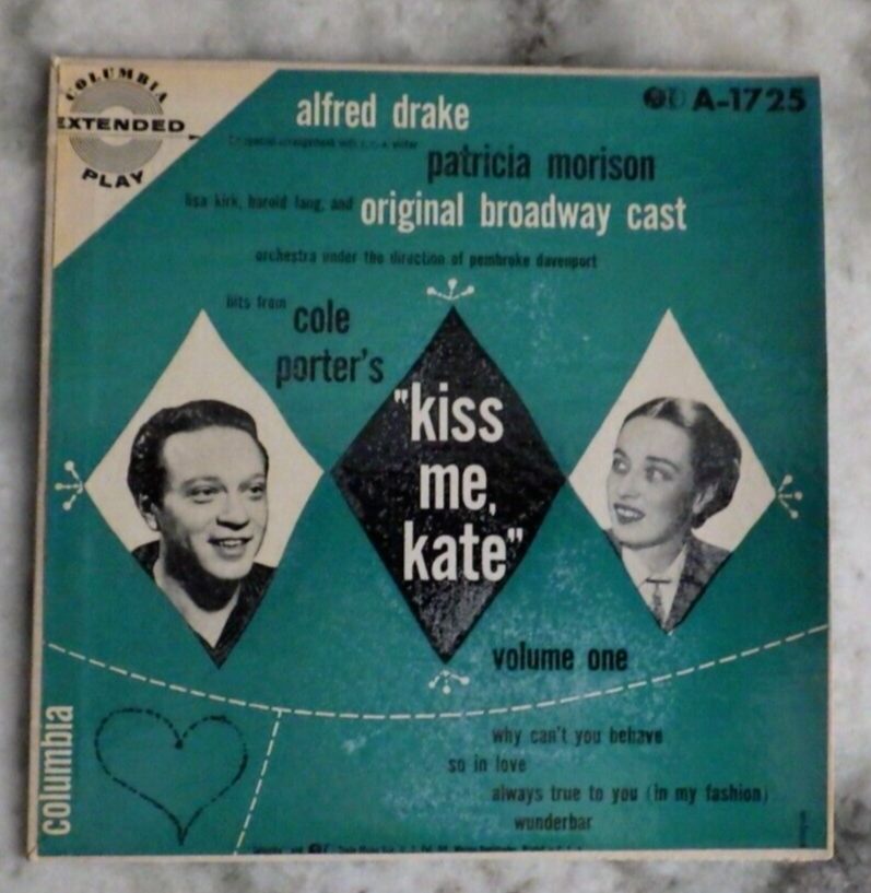 HITS FROM KISS ME KATE VOL Various Artists FOUR SONG EP Columbia  Masterworks