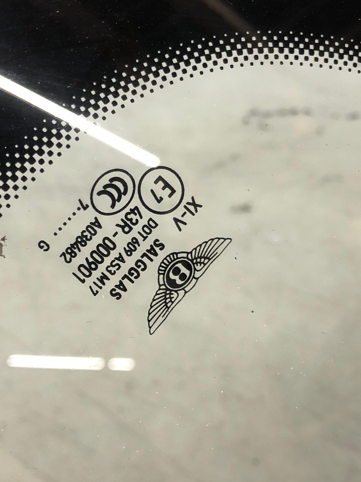 2016-2020 BENTLEY BENTAYGA REAR LEFT DRIVER SIDE QUARTER GLASS WINDOW 36A845297S