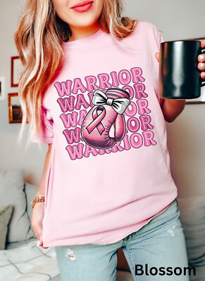 Pink Warrior Breast Cancer Shirt, Breast Cancer Survivor Tee, Cancer Walk Shirt