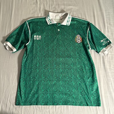 ABA Sport Mexico 1995 Home Jersey Shirt Mens Size Large - Main Image