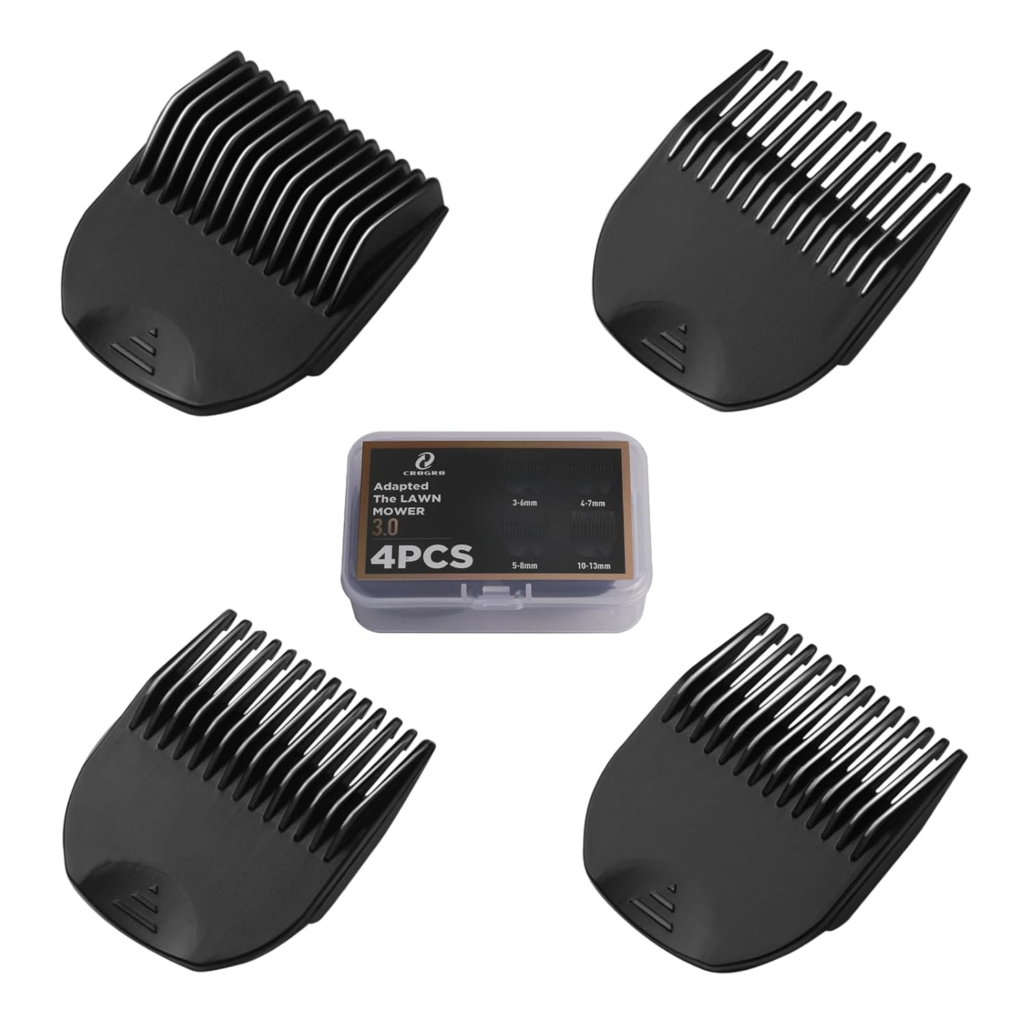 CR8GR8 Professional Guide Comb Fit Cutting Guider for Manscaped 3.0,4 Pack 8 Cut