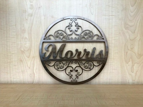 Personalized Metal Sign Custom Last Name Sign Family Name Sign Metal Wall Art - Picture 3 of 8