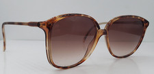 Vintage Luxottica 1397 Brown Oval Sunglasses Frames Italy