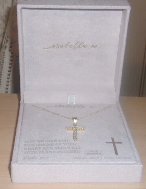 Isabella m cross necklace sale
