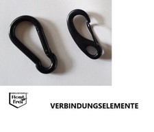 Karabinerhaken Schnapphaken EDELSTAHL A4 SCHW...