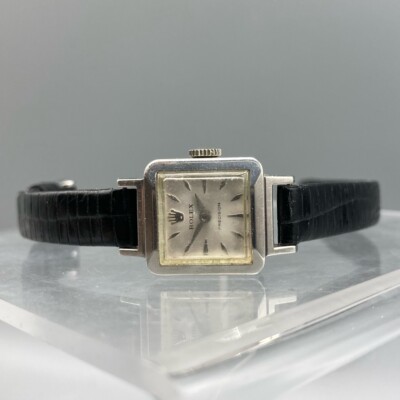 Rolex Precision Manual Winding Square Case Watch 9158 | eBay