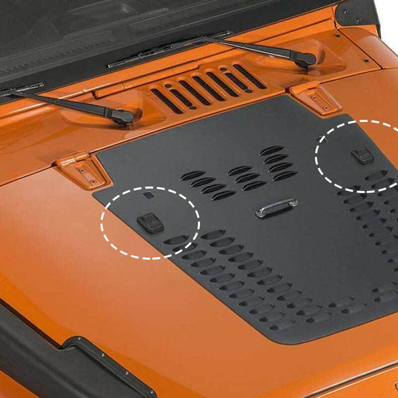 2Pc Windshield Washer Nozzle Jet Clean Sprayer For Jeep Wrangler TJ JK