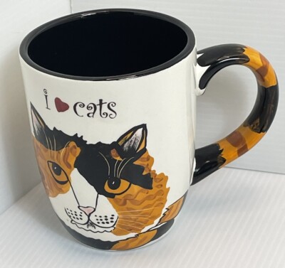 I Love Cats Rescue Me Charity Coffee cup mug Sunshine Cat 2010